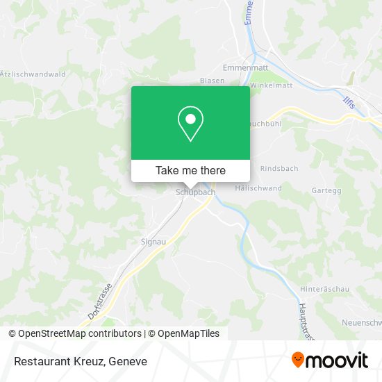 Restaurant Kreuz map