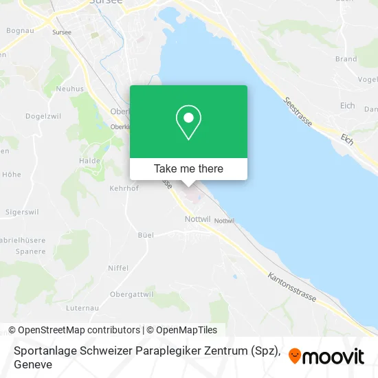 Sportanlage Schweizer Paraplegiker Zentrum (Spz) map