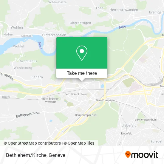 Bethlehem/Kirche map