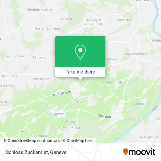 Schloss Zuckenriet map