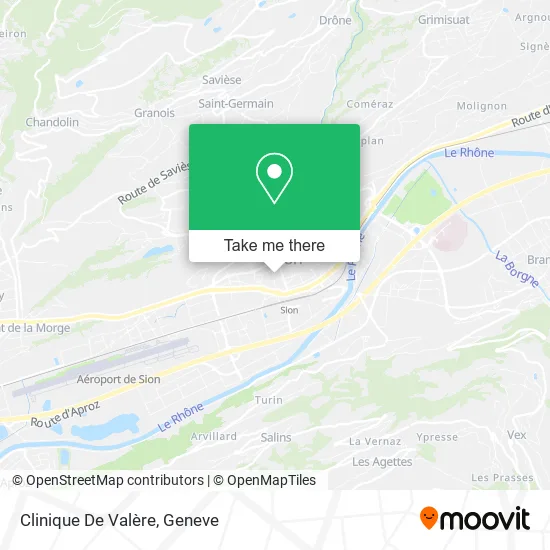 Clinique De Valère map