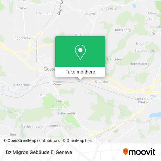 Bz Migros Gebäude E map