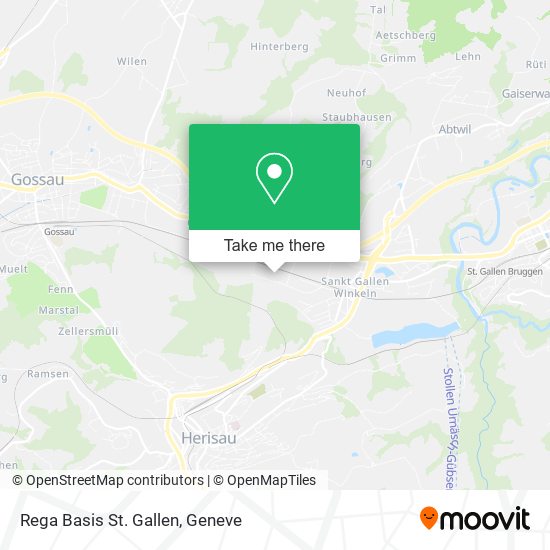 Rega Basis St. Gallen map