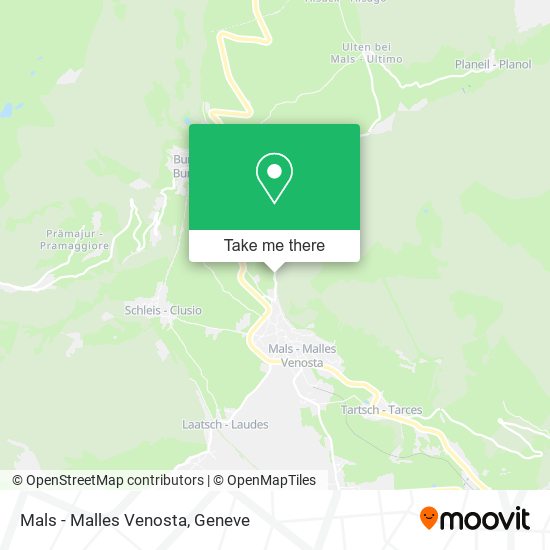 Mals - Malles Venosta map