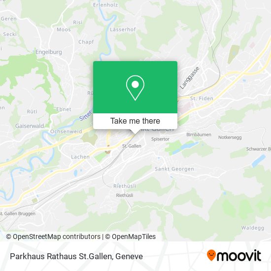 Parkhaus Rathaus St.Gallen map