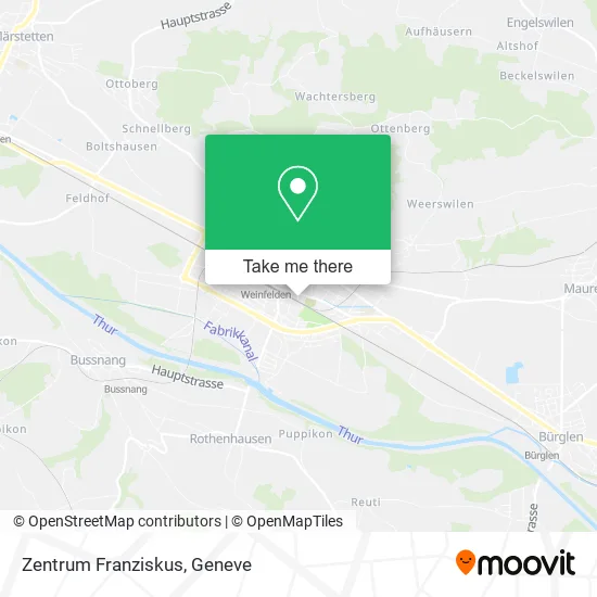 Zentrum Franziskus map