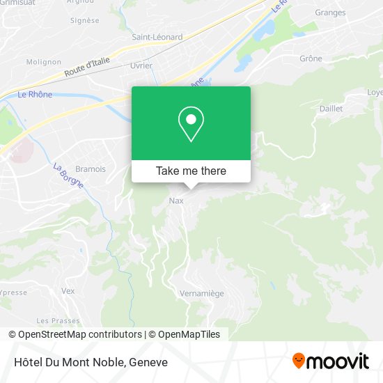 Hôtel Du Mont Noble map