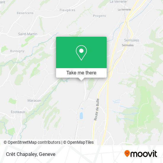 Crêt Chapaley map