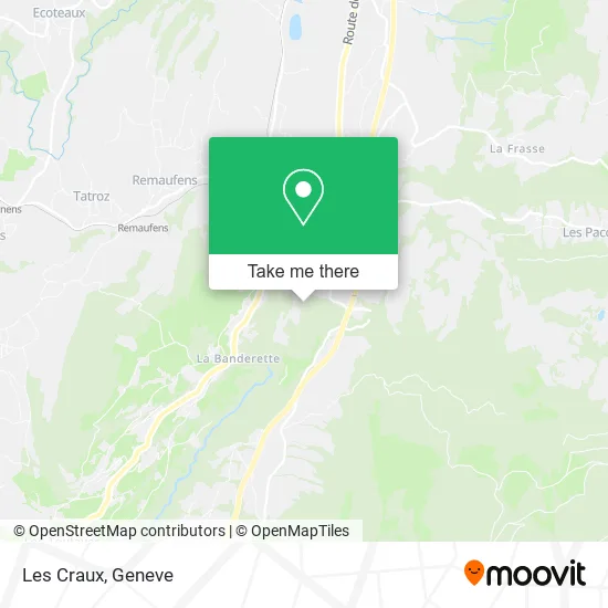 Les Craux map