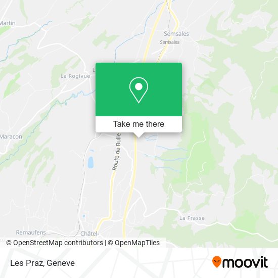 Les Praz map