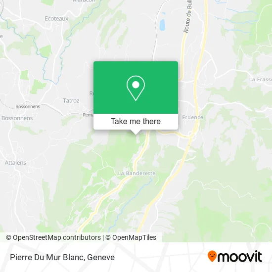 Pierre Du Mur Blanc map