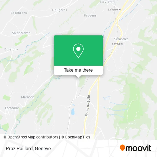 Praz Paillard map