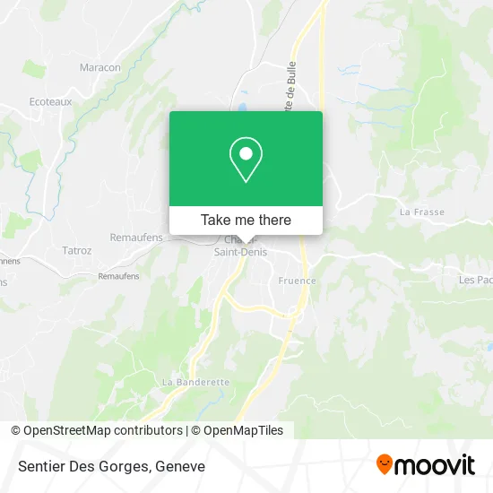 Sentier Des Gorges map