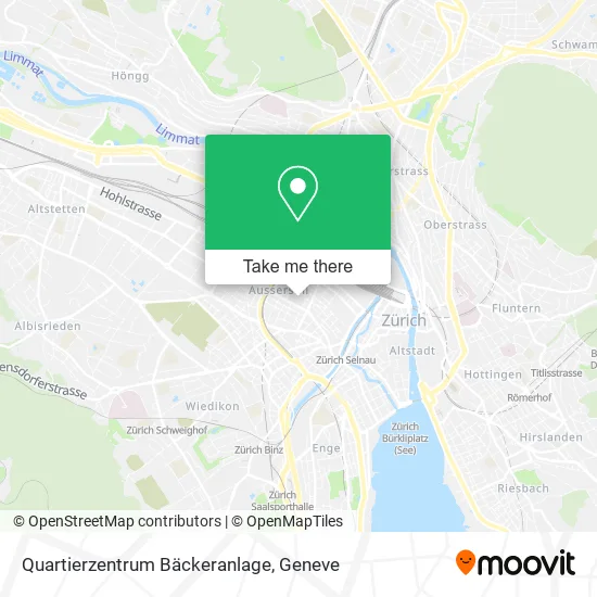 Quartierzentrum Bäckeranlage map