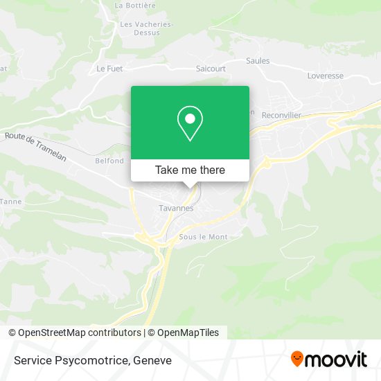 Service Psycomotrice map