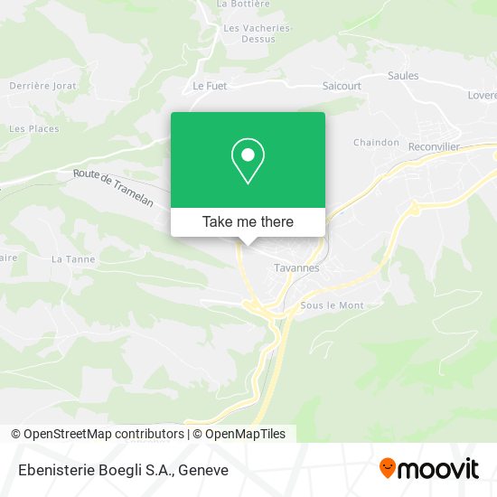 Ebenisterie Boegli S.A. map