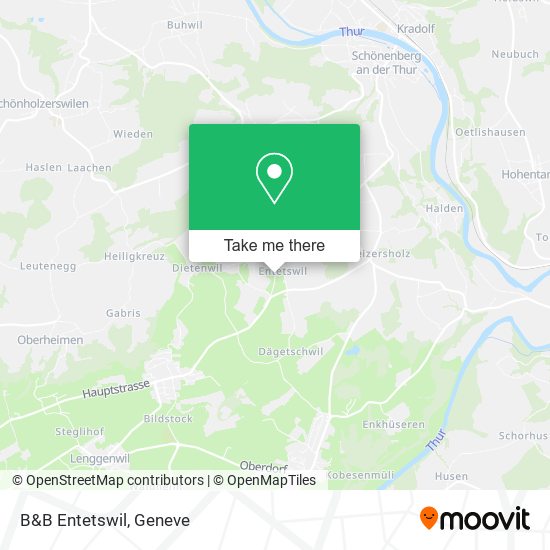 B&B Entetswil map