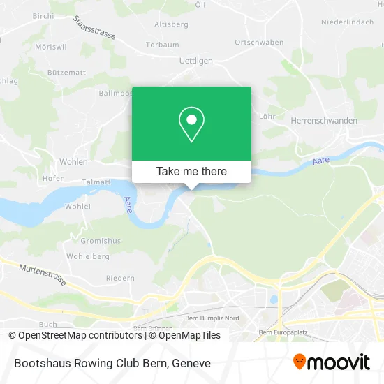 Bootshaus Rowing Club Bern map
