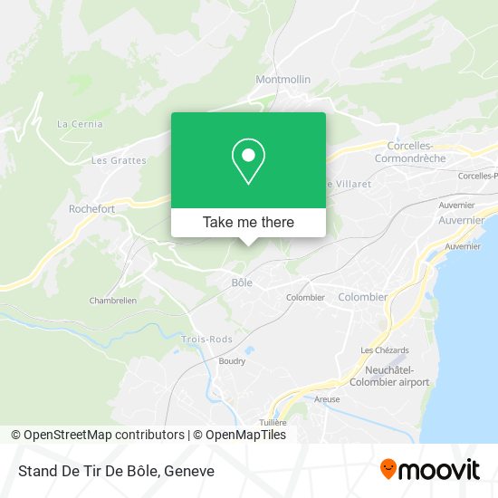 Stand De Tir De Bôle map