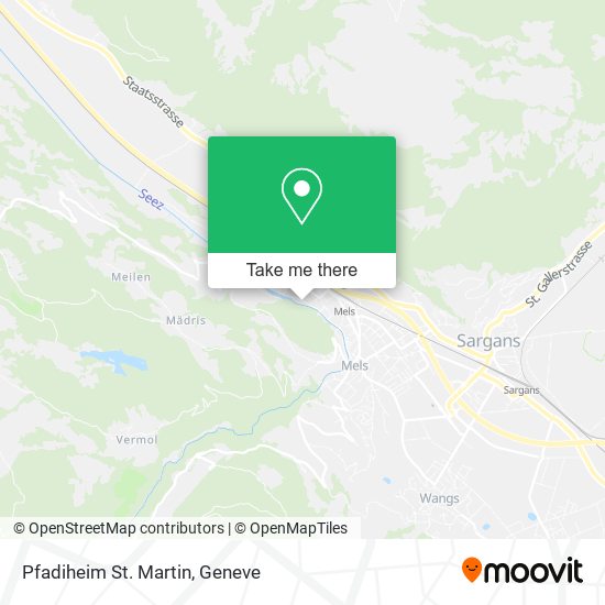 Pfadiheim St. Martin map