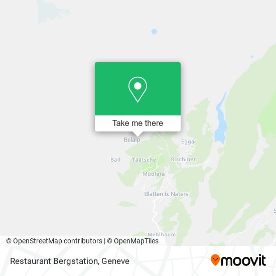 Restaurant Bergstation map