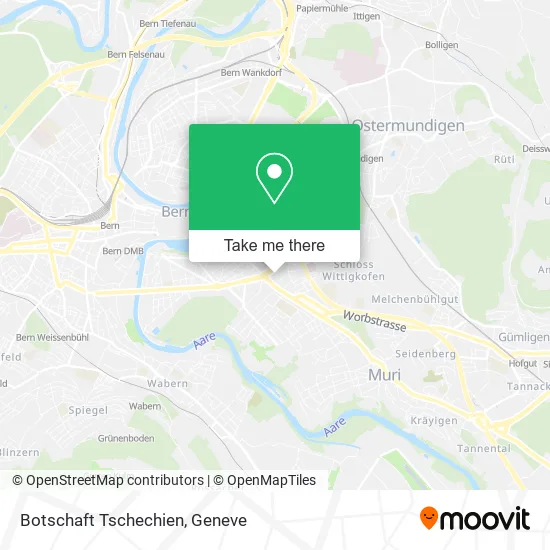 Botschaft Tschechien map