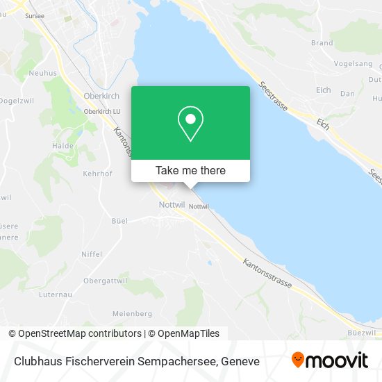 Clubhaus Fischerverein Sempachersee map