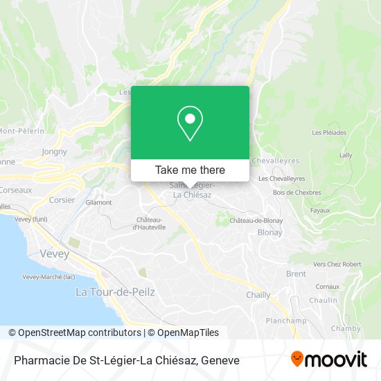 Pharmacie De St-Légier-La Chiésaz map
