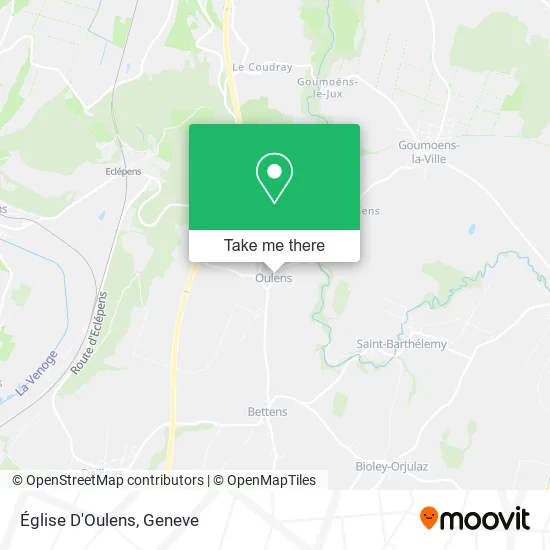Église D'Oulens map
