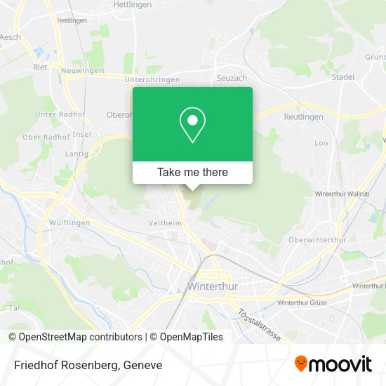 Friedhof Rosenberg map