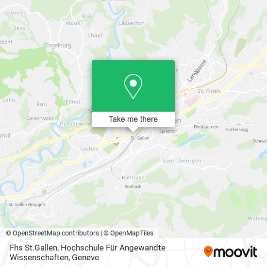 Fhs St.Gallen, Hochschule Für Angewandte Wissenschaften map