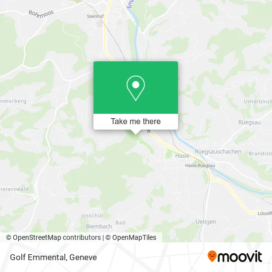 Golf Emmental map