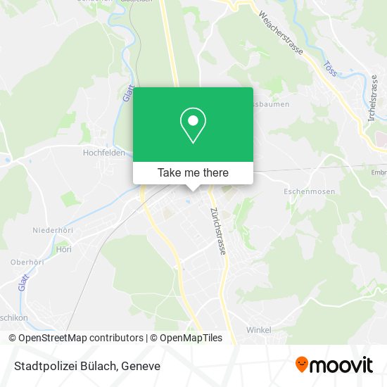 Stadtpolizei Bülach map