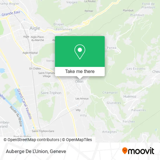 Auberge De L'Union map