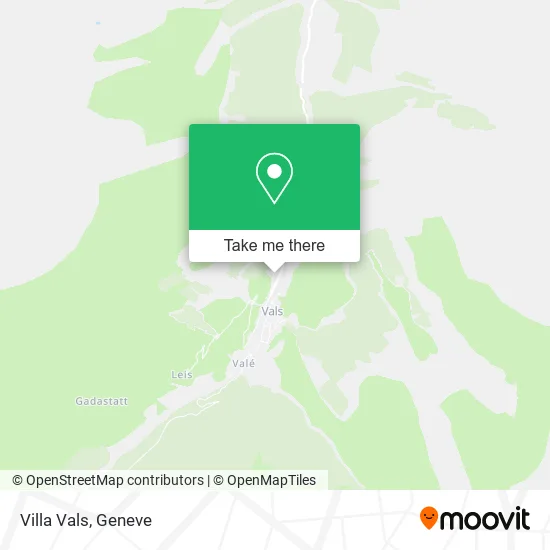 Villa Vals map