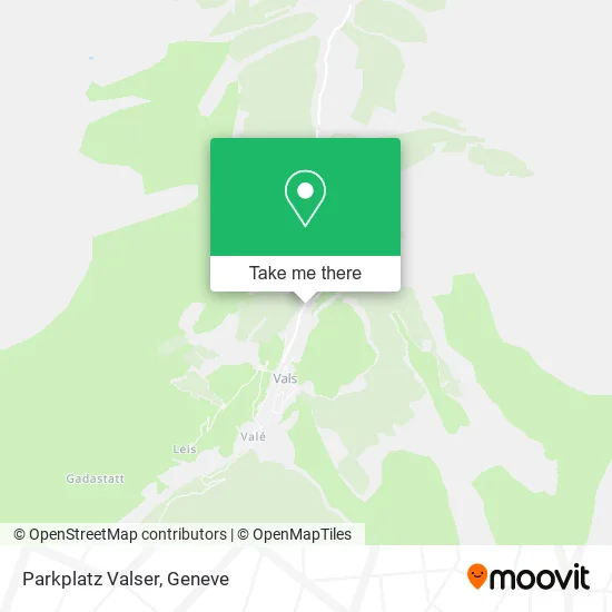 Parkplatz Valser map