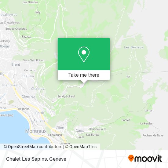 Chalet Les Sapins map