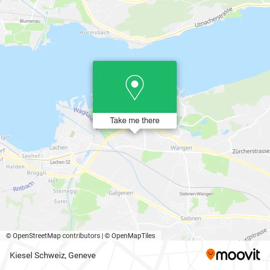 Kiesel Schweiz map