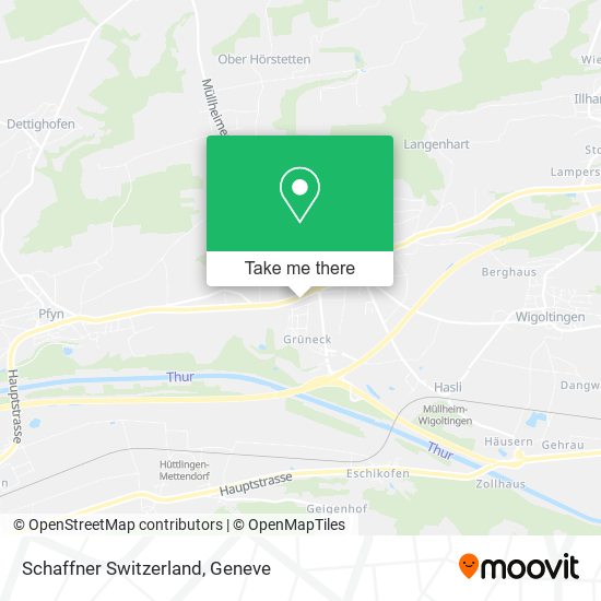 Schaffner Switzerland map