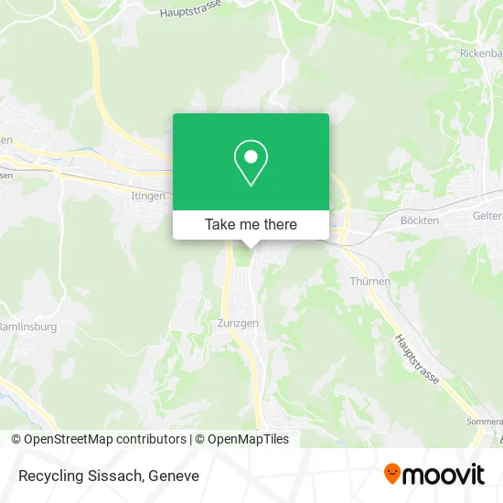 Recycling Sissach map