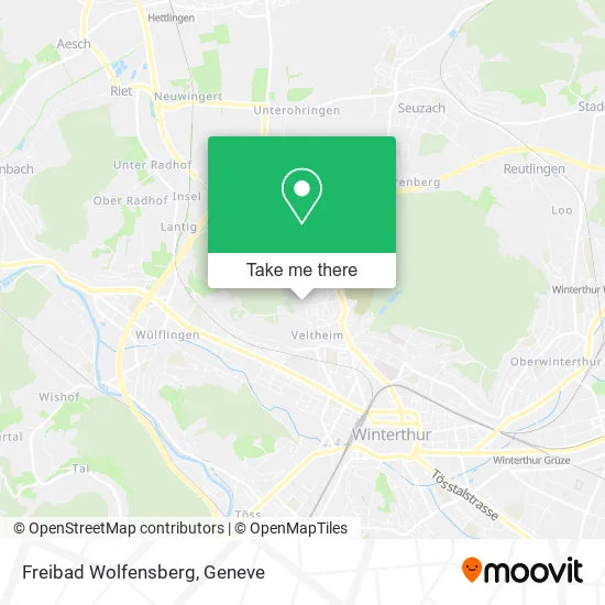 Freibad Wolfensberg map