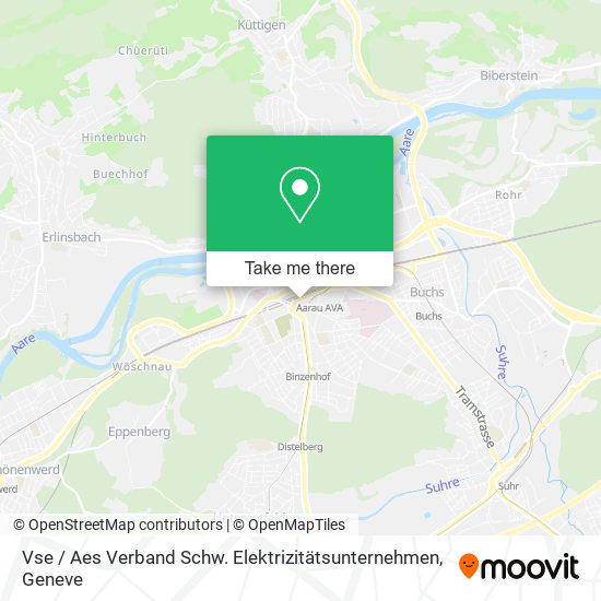 Vse / Aes Verband Schw. Elektrizitätsunternehmen map