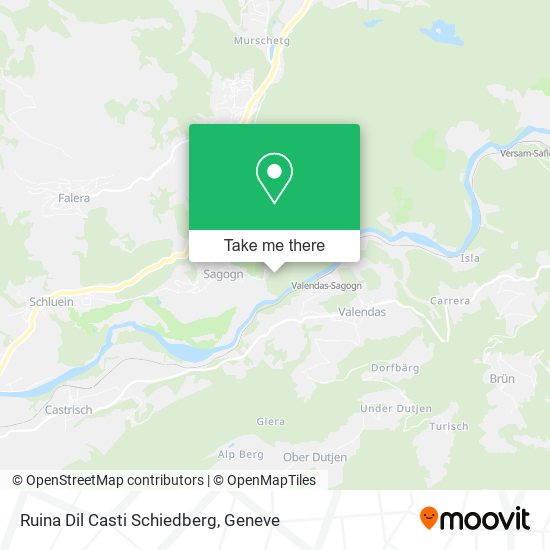 Ruina Dil Casti Schiedberg map