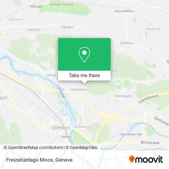 Freizeitanlage Moos map