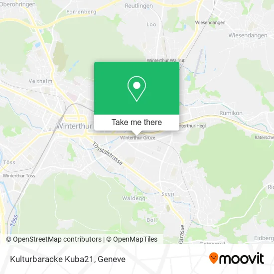 Kulturbaracke Kuba21 map