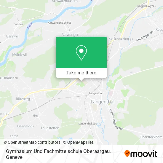 Gymnasium Und Fachmittelschule Oberaargau map
