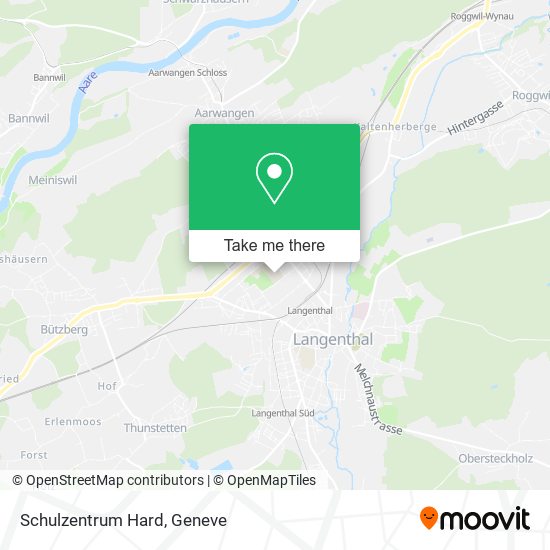 Schulzentrum Hard map