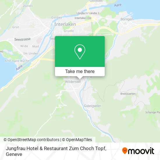 Jungfrau Hotel & Restaurant Zum Choch Topf map