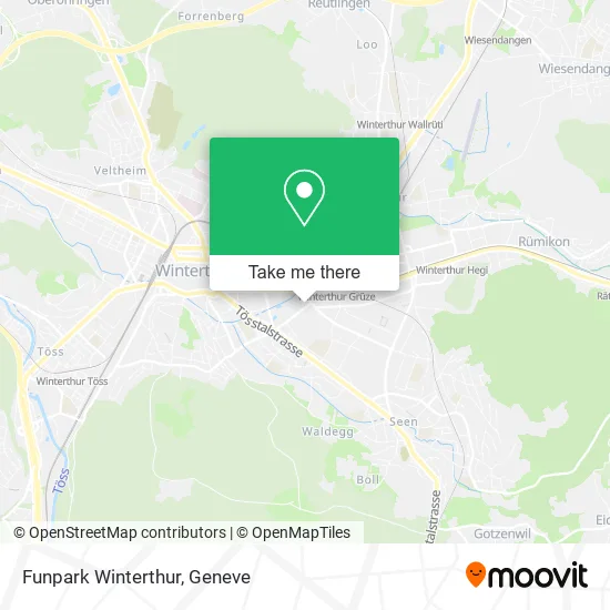 Funpark Winterthur map