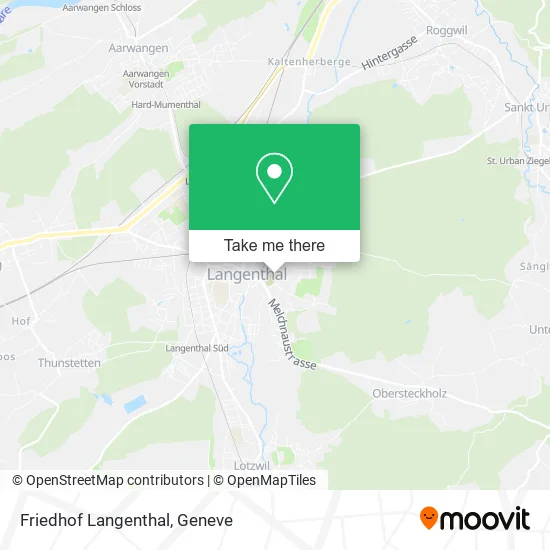 Friedhof Langenthal map